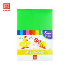 Giấy Thủ Công Đề Can 6 Màu Hồng Hà 4918
