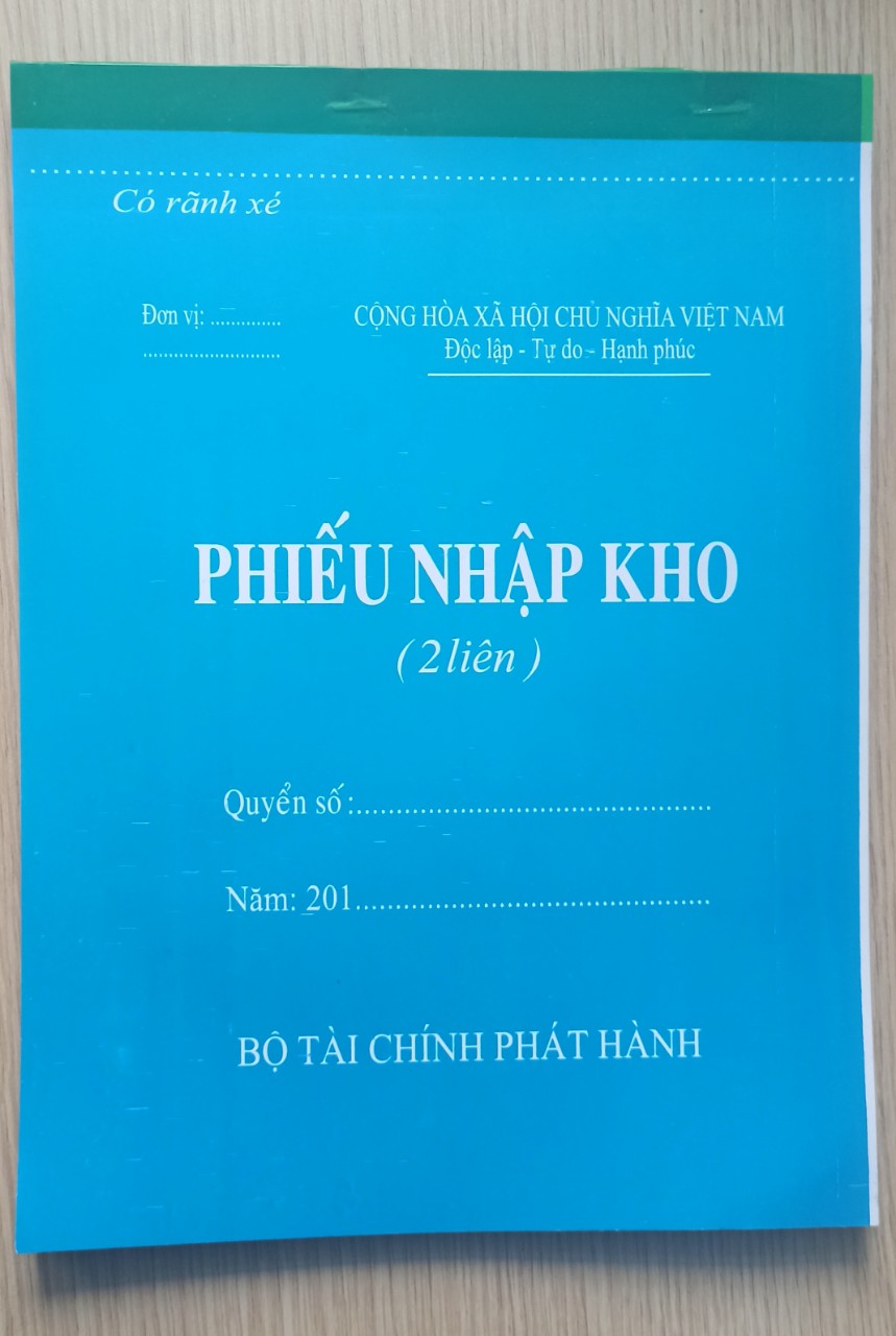 Phiếu Nhập Kho A4 2 Liên