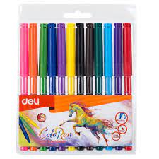 Bút Dạ Nước 12 Màu Deli EC10003